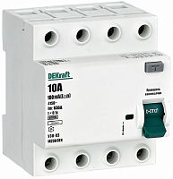 Выключатель дифференциального тока УЗО DeKraft УЗО-03 4п 10А 100мА 6,0кА тип AC  картинка